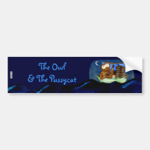 The Owl & The Pussycat Bumper Stickers
