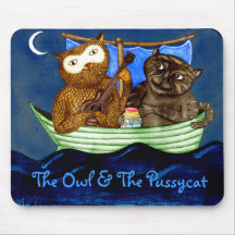 The Owl & The Pussycat Mouse Pad