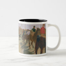 The Parade, or Race Horses in front of the Stands mugs