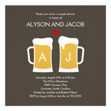 The Perfect Brew Engagement or Wedding Shower Custom Announcements