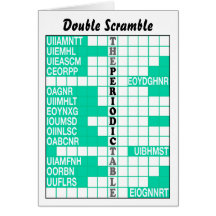 The Periodic Table Word Scramble Cards