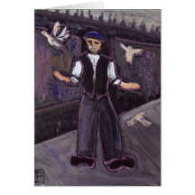 THE PIDGEON FANCIER GREETING CARD