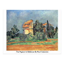 The Pigeon In Bellevue By Paul Cezanne Post Cards