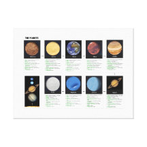 The Planets Stretched Canvas Print