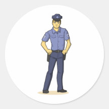 The Police Man Stickers