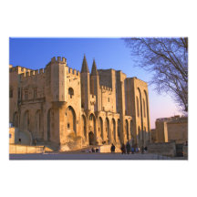 The Pope's Palace in Avignon with people Art Photo