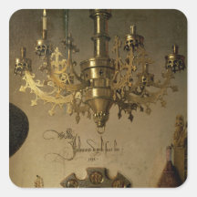 The Portrait of Giovanni  Arnolfini Square Sticker