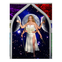 The Priestess Tarot Card Art Post Cards