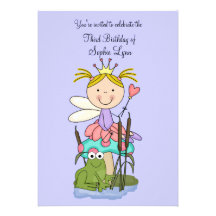 The Princess and the Frog (Blonde)Party Invitation