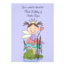 The Princess and the Frog Party Invitation