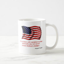 The problem with socialism coffee mugs