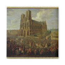 The procession of King Louis XV magnets