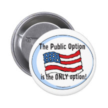 The Public Option is the Only Option Button