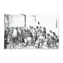 The Public Warming Room in Paris, 1840 canvas prints