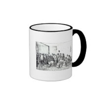 The Public Warming Room in Paris, 1840 mugs