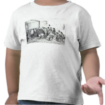 The Public Warming Room in Paris, 1840 t-shirts