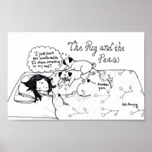 The Pug and the Peas Poster