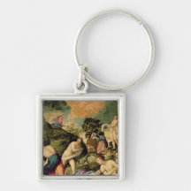 The Purification of the Midianite Virgins Keychain
