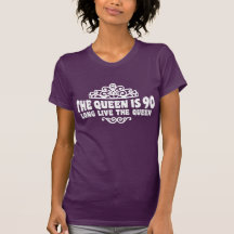 The Queen Is 90 T-shirt