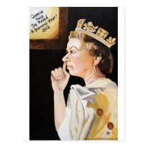 The Queen 'nose' she picked a diamond year. Post Cards
