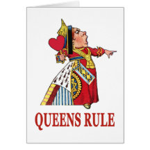 THE QUEEN OF HEARTS DECLARES QUEENS RULE CARDS
