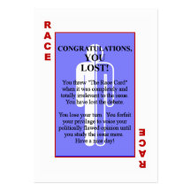 The Race Card Business Card