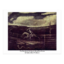The Racetrack Or Death On A Pale Horse Postcard