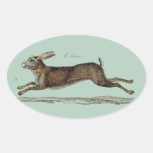The Racing Hare at Easter Oval Stickers