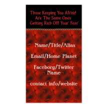 The Real Conspiracy Business Card Templates