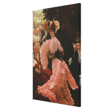The Reception or, L'Ambitieuse (Political Woman) c Stretched Canvas Print