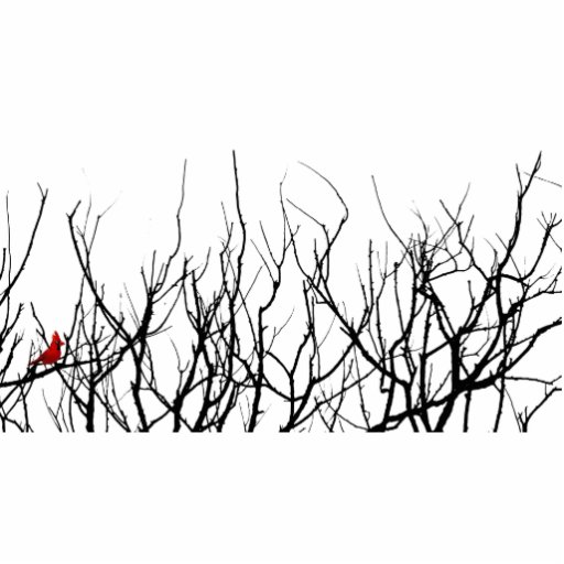 The Red Bird by Leslie Peppers Acrylic Cut Out