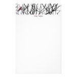 The Red Bird by Leslie Peppers Customised Stationery