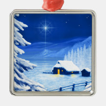 The refuge under the Christmas star Ornament
