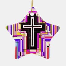 The Religious Christian Cross Christmas Ornaments