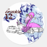 The Reusable 12 Round Sticker