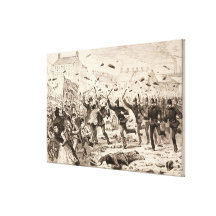 The Riots in Belfast Gallery Wrapped Canvas