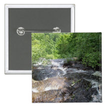 The River is Flowing Pinback Buttons