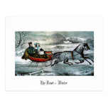 The Road - Winter Holiday Postcard