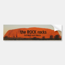 the ROCK rocks, OUTBACK AUSTRALIA Bumper Stickers