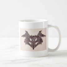 The Rorschach Test Ink Blots Plate 1 Bat, Moth Coffee Mug