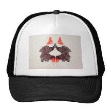 The Rorschach Test Ink Blots Plate 2 Two Humans Mesh Hat