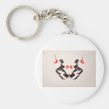 The Rorschach Test Ink Blots Plate 3 Two Humans Keychains