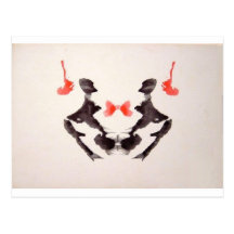 The Rorschach Test Ink Blots Plate 3 Two Humans Post Card