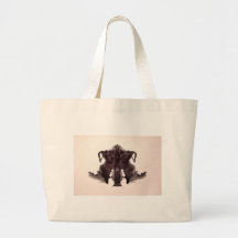 The Rorschach Test Ink Blots Plate 4 Animal Skin Canvas Bag