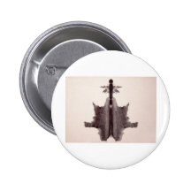 The Rorschach Test Ink Blots Plate 6 Hide Skin Rug Buttons