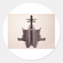 The Rorschach Test Ink Blots Plate 6 Hide Skin Rug Round Stickers