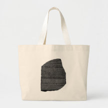 The Rosetta Stone Egyptian Granodiorite Stele Canvas Bags