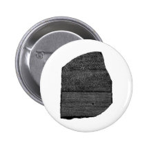 The Rosetta Stone Egyptian Granodiorite Stele Button