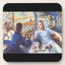 The Rowers Lunch by Pierre Renoir Drink Coaster