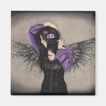 The Sad Heart Angel Magnet